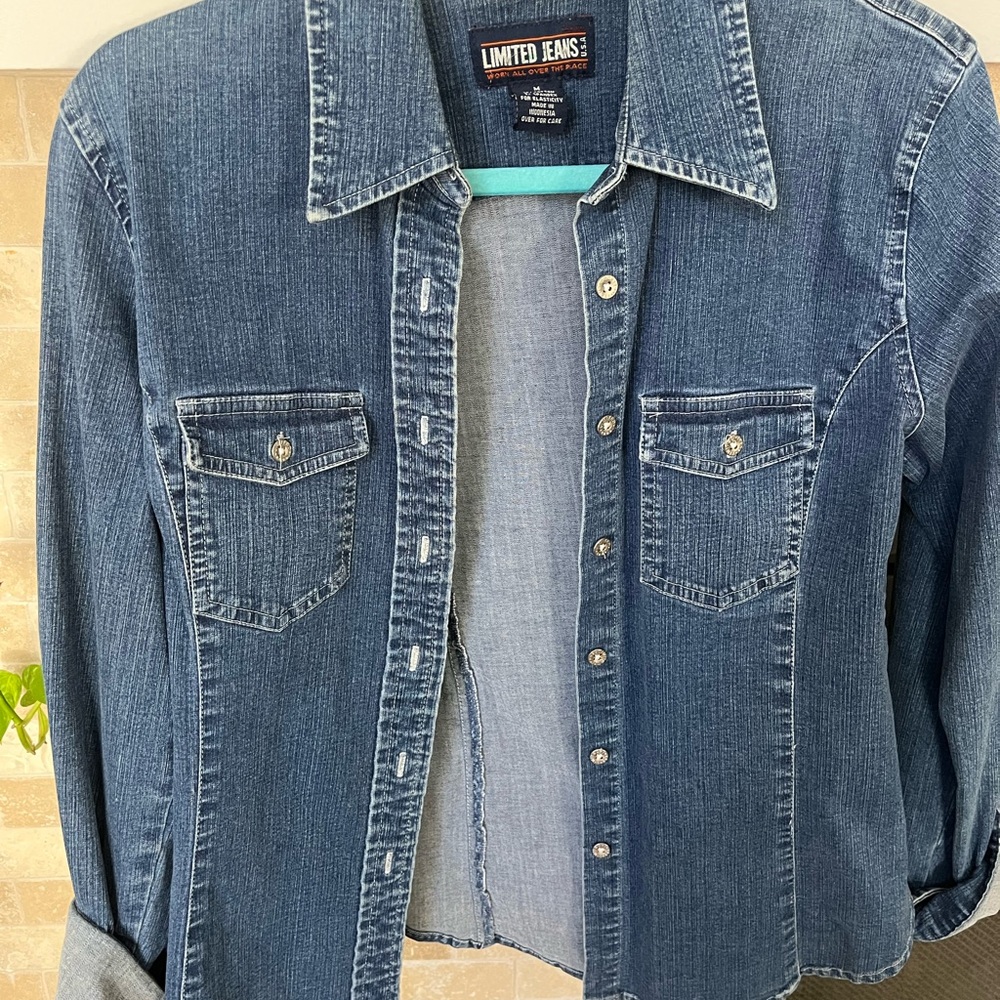 The Limited Blue Denim Shirt